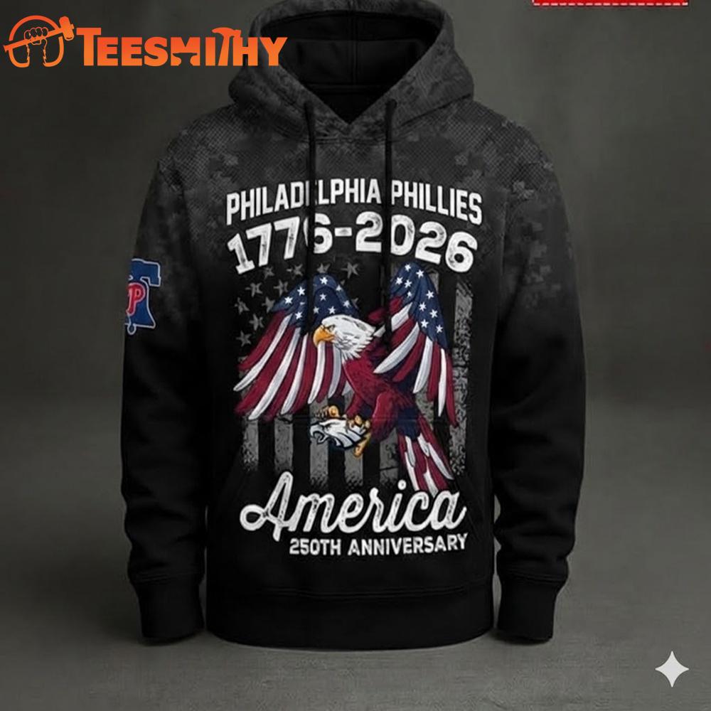 Philadelphia Phillies 250th Anniversary of US All Over Printed Hoodie Shirt