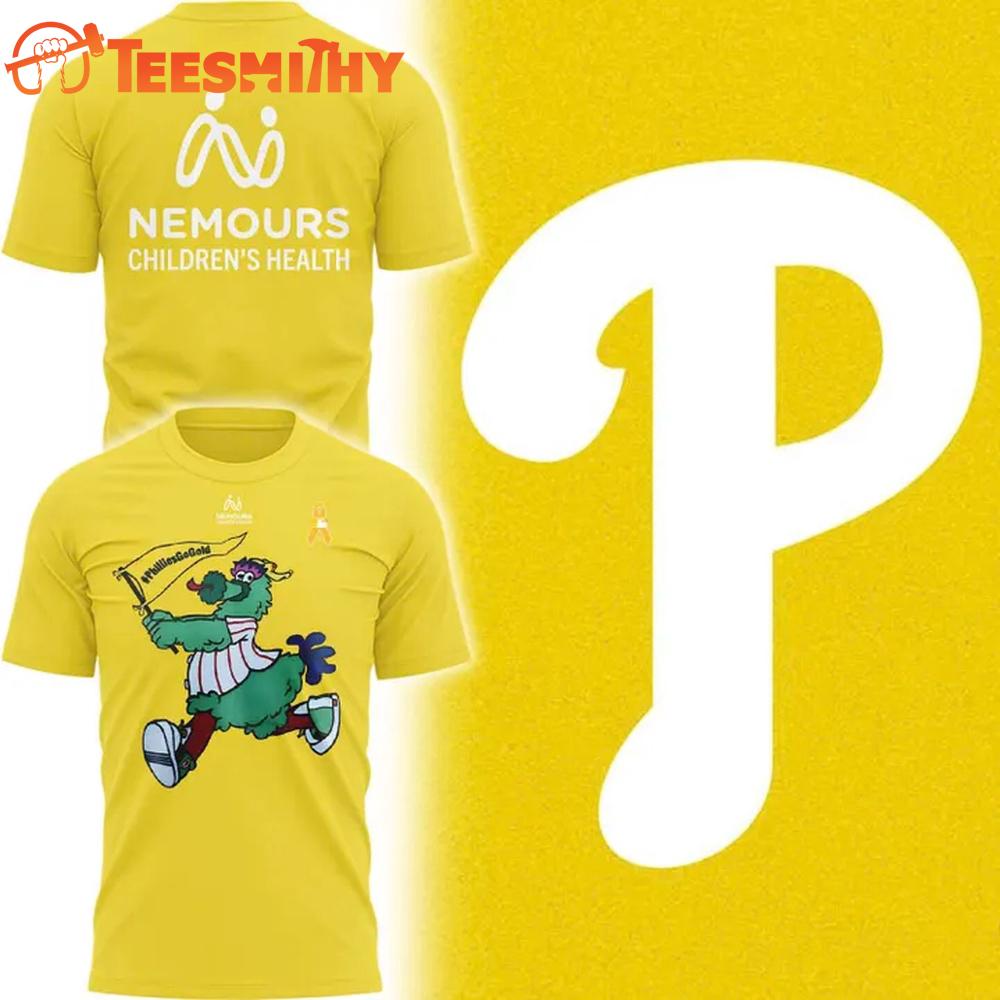 Philadelphia Phillies Special Nemours Childhood Cancer 3D Shirt Philadelphia Phillies Special Nemours Childhood Cancer 3D Shirt