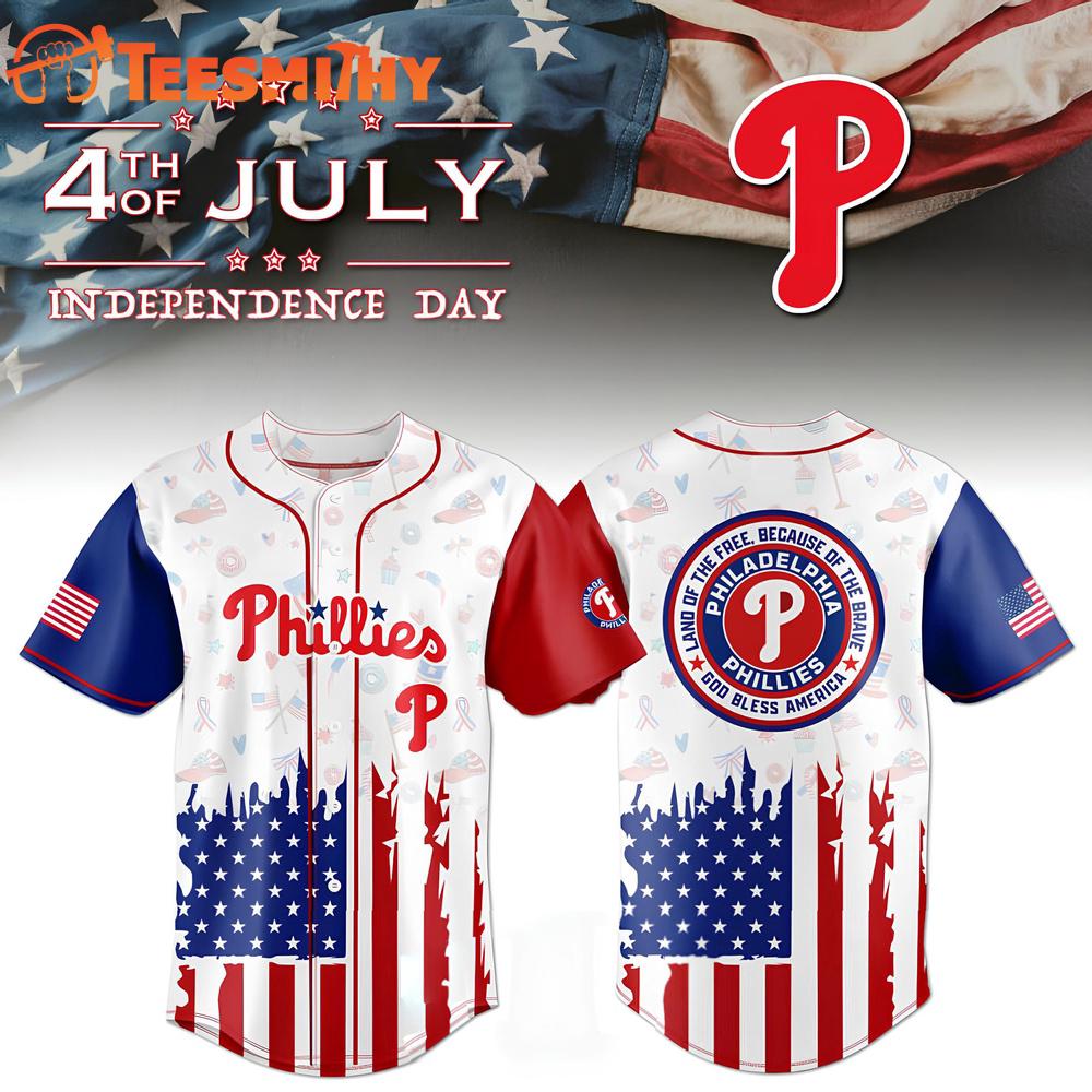 Philadelphia Phillies x Independence Day Custom Baseball Jersey