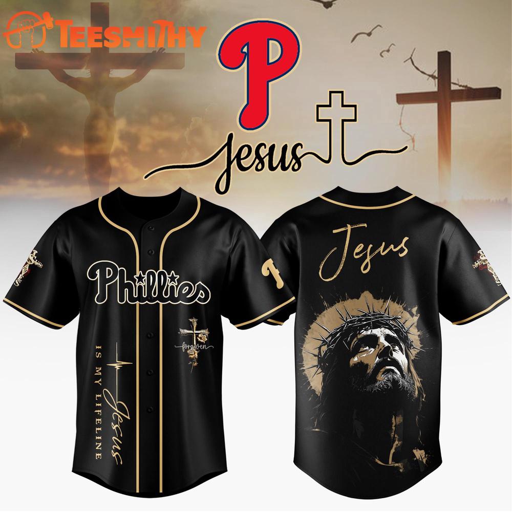 Philadelphia Phillies x Jesus Custom Baseball Jersey