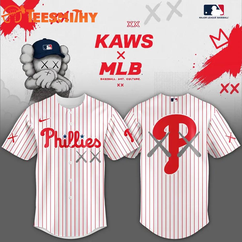 Philadelphia Phillies x Kaws 2026 Exclusive Version Baseball Jersey