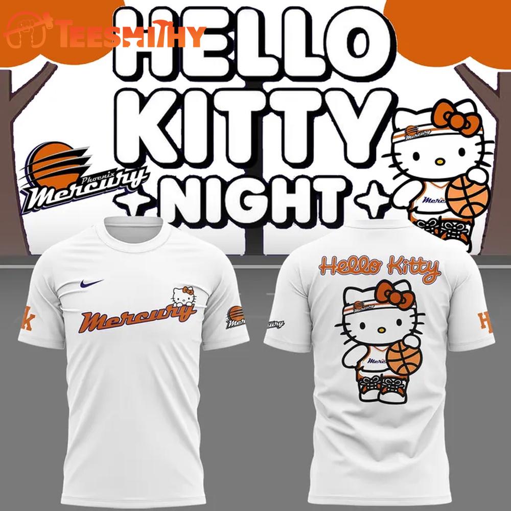Phoenix Mercury x Hello Kitty Night 2025 T Shirt Phoenix Mercury x Hello Kitty Night 2025 T Shirt