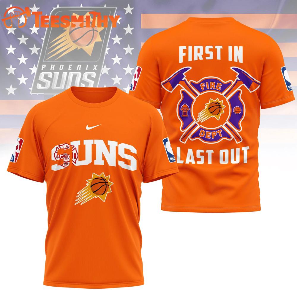 Phoenix Suns 2026 NBA Fire Dept Special New 3D Shirt