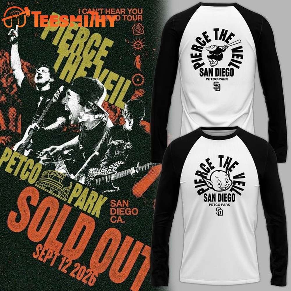 Pierce The Veil I Can’t Hear You World Tour 2026 Long Sleeve Shirt