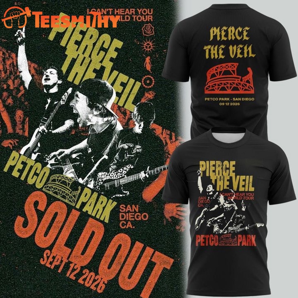 Pierce The Veil I Can’t Hear You World Tour 2026 T Shirt