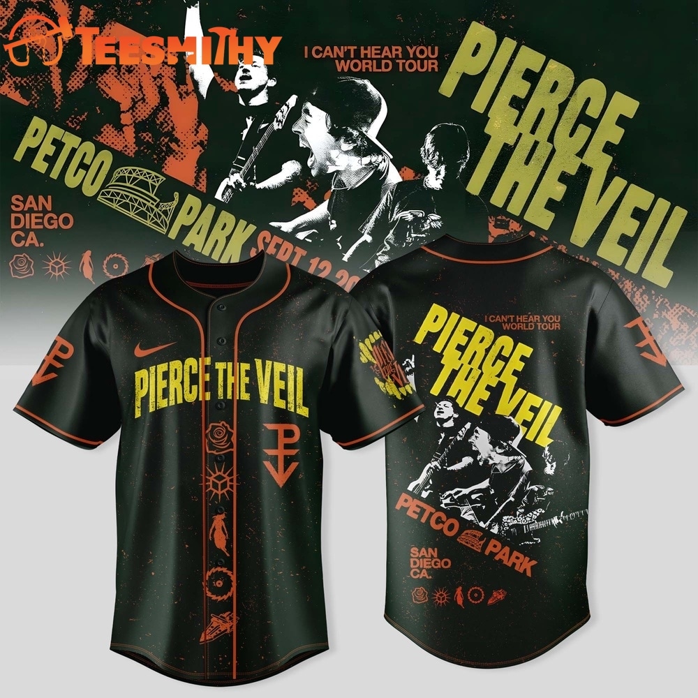 Pierce The Veil I Can’t Hear You World Tour Finale Exclusive Baseball Jersey