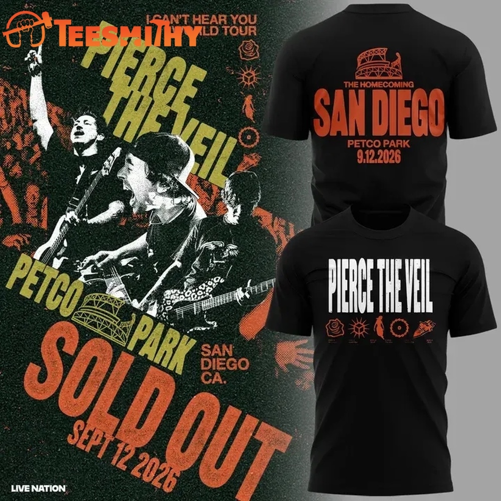 Pierce The Veil x San Diego Padres 3D Shirt