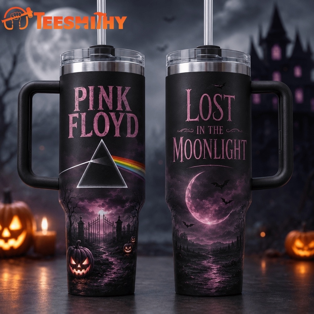 Pink Floyd Lost in the Moonlight Halloween Stanley Tumbler 40oz