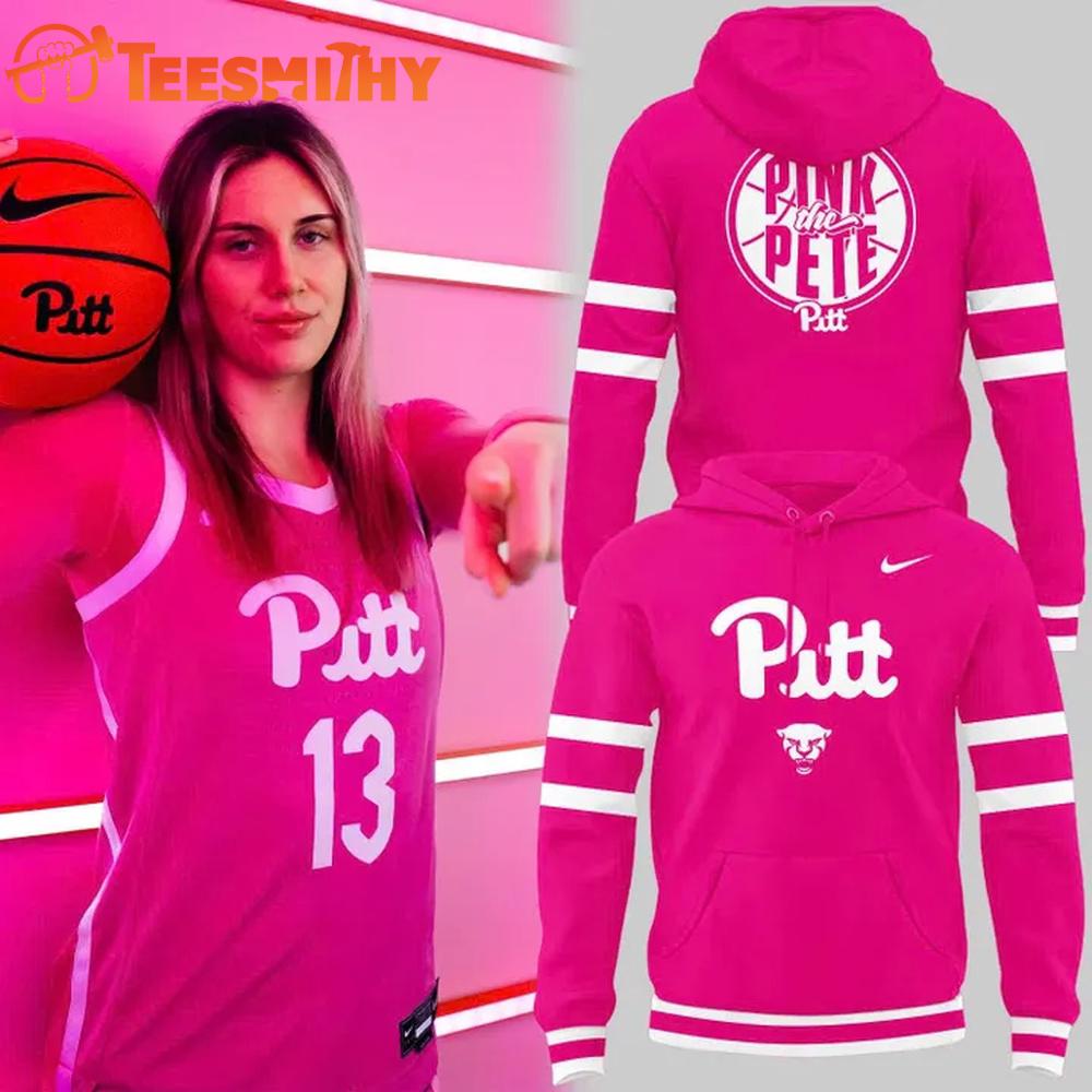Pittsburgh Panthers Basketball Pink the Pete Uniform Special Edition Hoodie