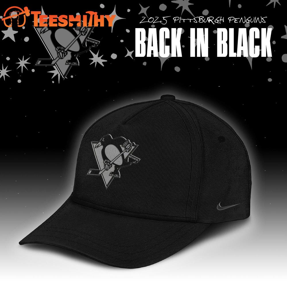 Pittsburgh Penguins Back In Black 2025 Special Edition Cap