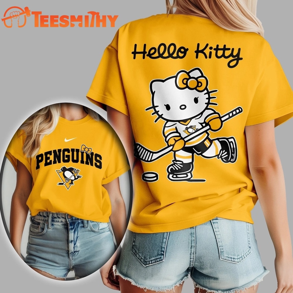 Pittsburgh Penguins NHL x Hello Kitty Unisex 3D Shirt
