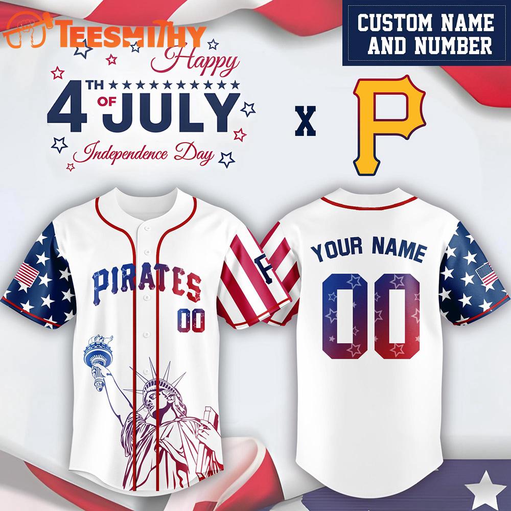 Pittsburgh Pirates Special Independence Day Limited Edition Custom Baseball Jersey