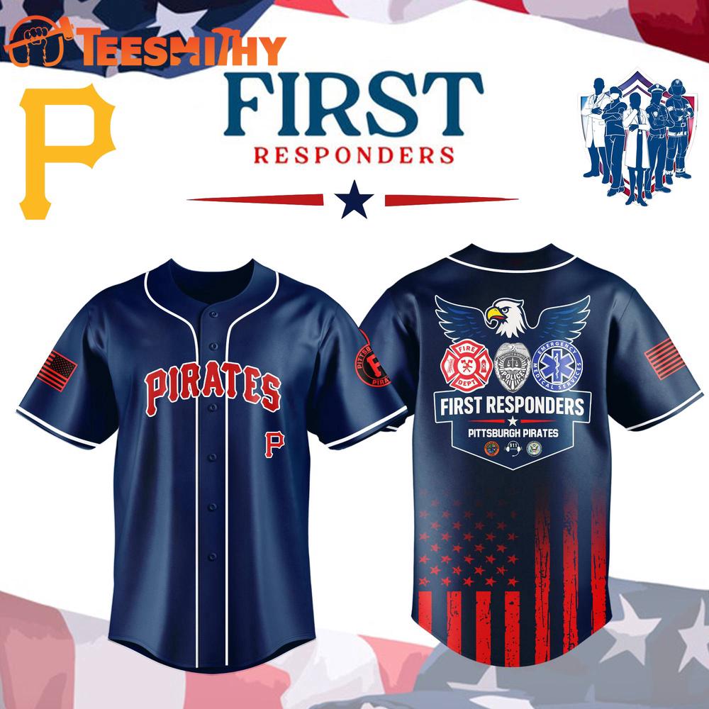 Pittsburgh Pirates x First Responders Night Custom Baseball Jersey