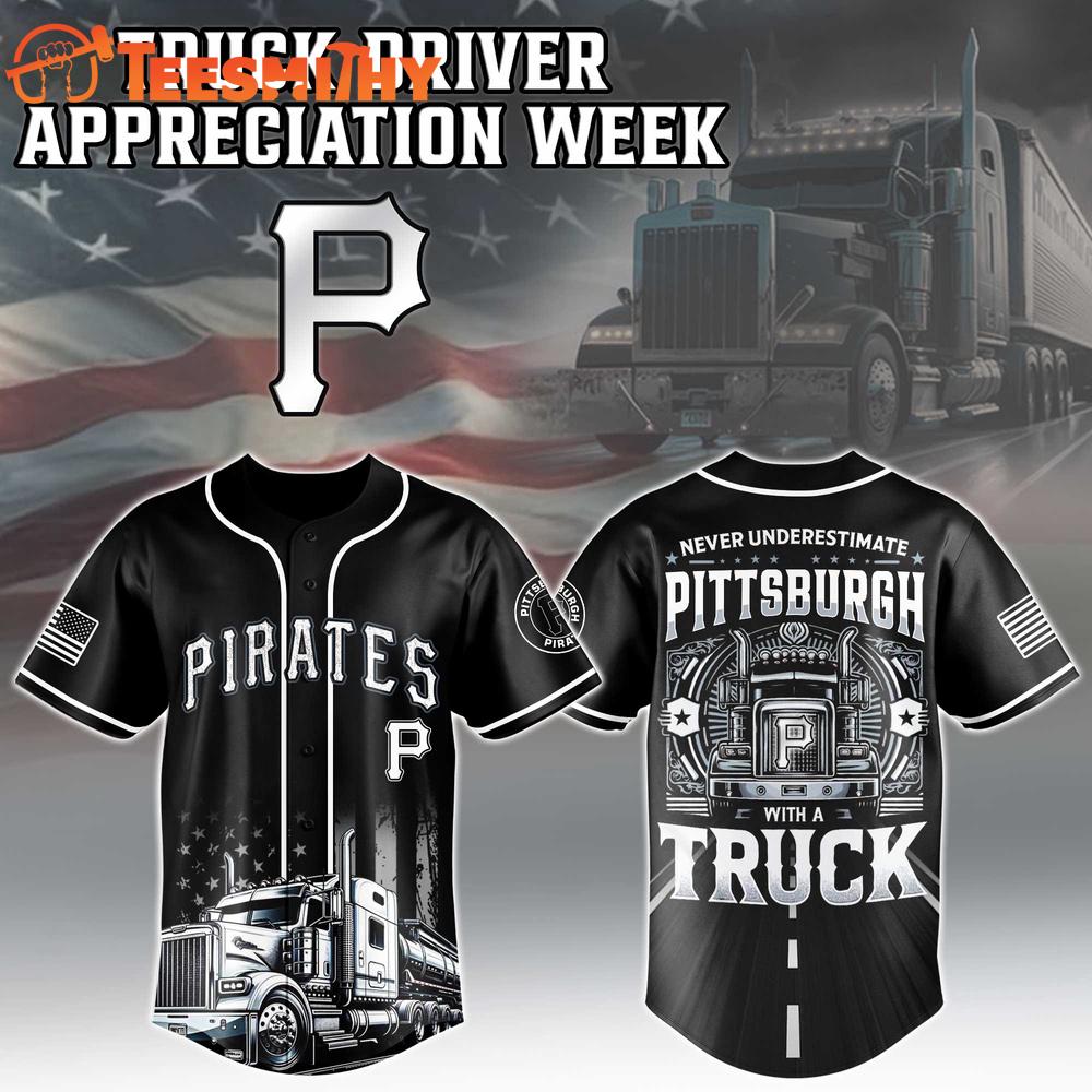 Pittsburgh Pirates x Truck Driver Limited Custom Baseball Jersey