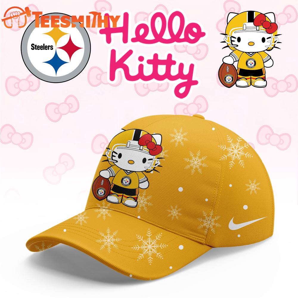 Pittsburgh Steelers 2025 Football Christmas Hello Kitty Limited Cap
