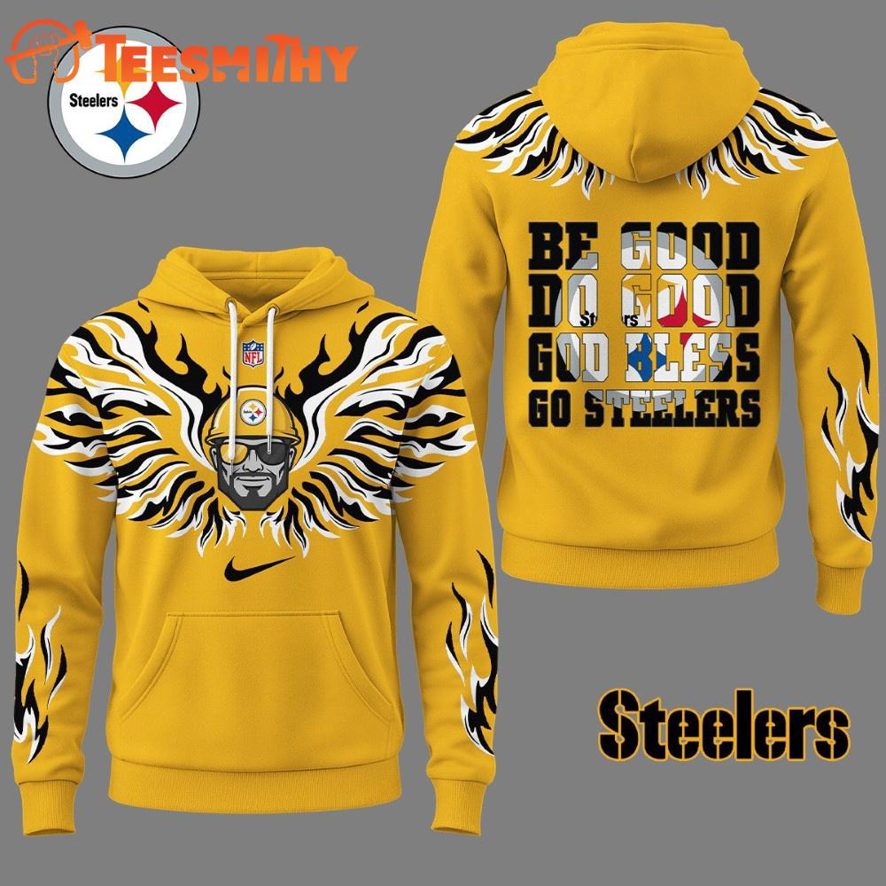 Pittsburgh Steelers 2025 NFL Fire Wings All Over Print Hoodie Shirt Pittsburgh Steelers 2025 NFL Fire Wings All Over Print Hoodie Shirt
