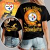 Pittsburgh Steelers 2025 NFL Halloween Witch Unisex 3D Shirt