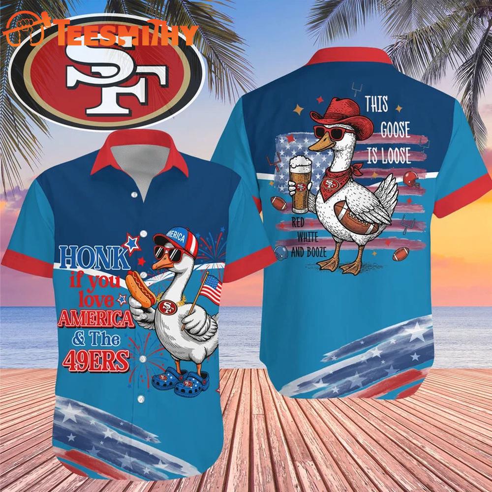 Pittsburgh Steelers 2026 NFL America Flag Goose Hawaiian Shirt