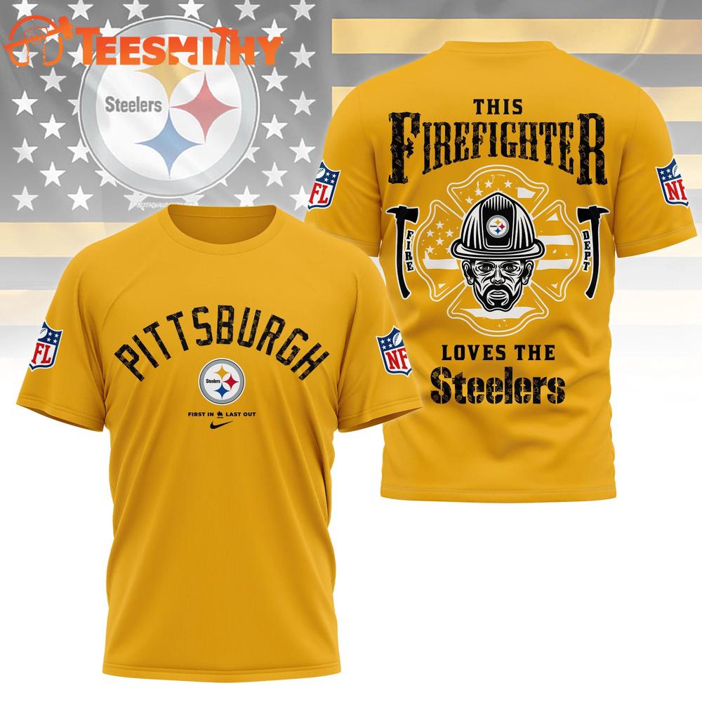 Pittsburgh Steelers 2026 NFL Firefighter Tribute 3D Shirt