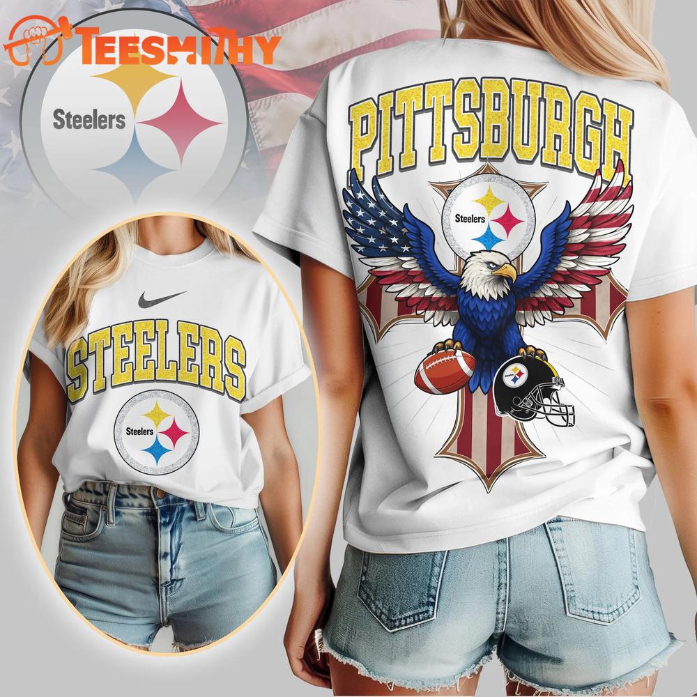 Pittsburgh Steelers 2026 NFL Freedom Eagle All Over Print Shirt