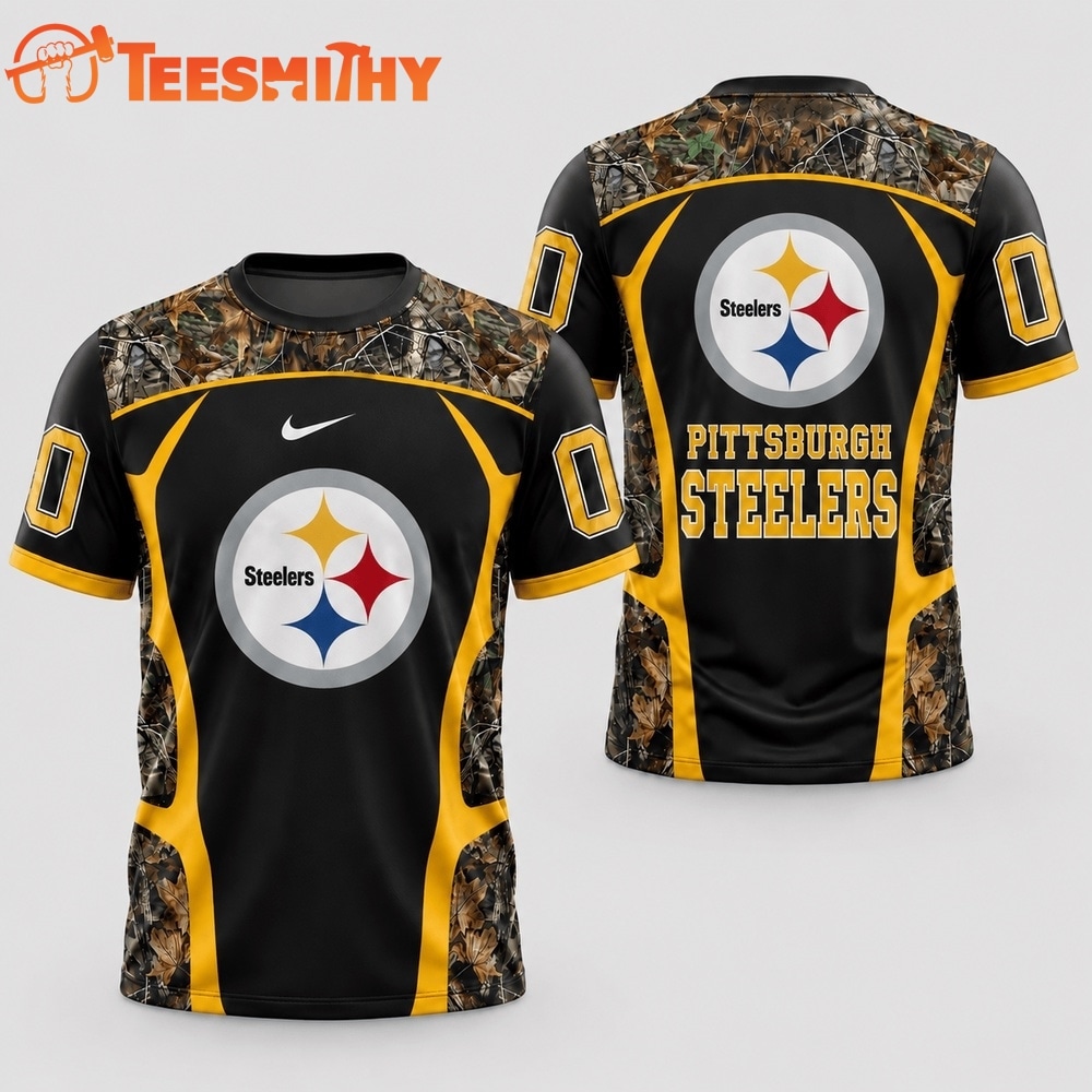 Pittsburgh Steelers 2026 NFL Hunting Camo 3D Shirt