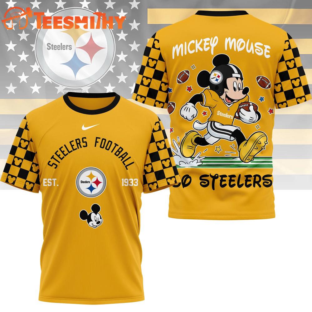 Pittsburgh Steelers 2026 NFL Mickey Football Special New 3D T Shirt