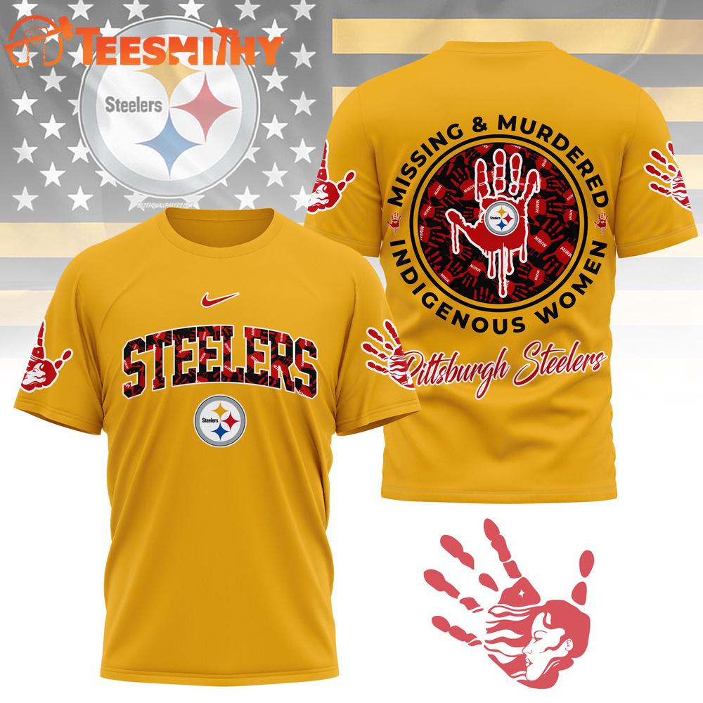 Pittsburgh Steelers 2026 NFL Missing Murdered Indigenous Women Awareness 3D Shirt