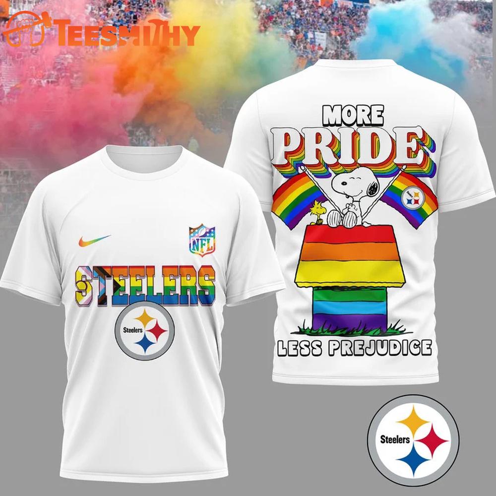 Pittsburgh Steelers 2026 NFL Snoopy Pride Month 3D T-Shirt