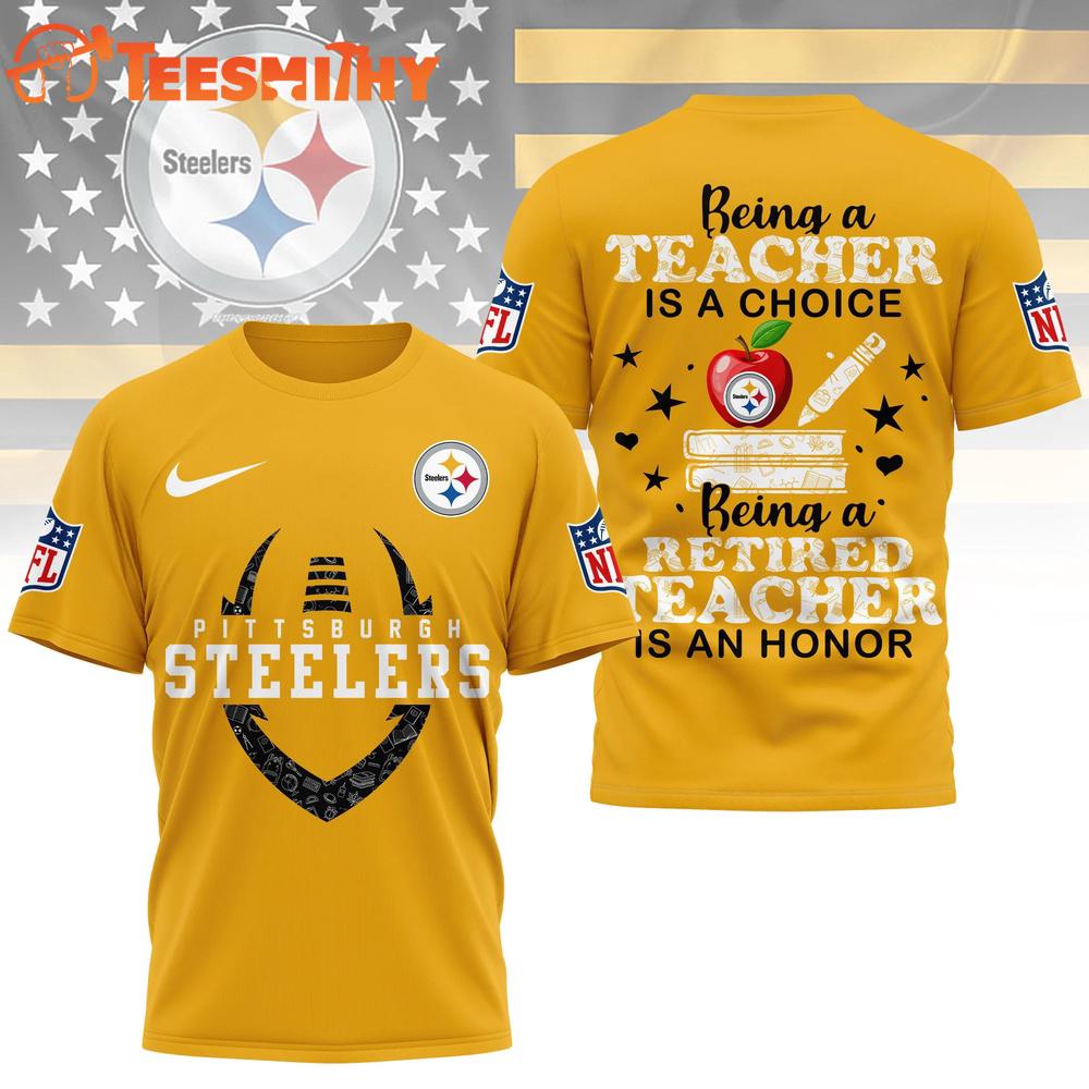 Pittsburgh Steelers 2026 NFL Teacher Honor 3D T Shirt