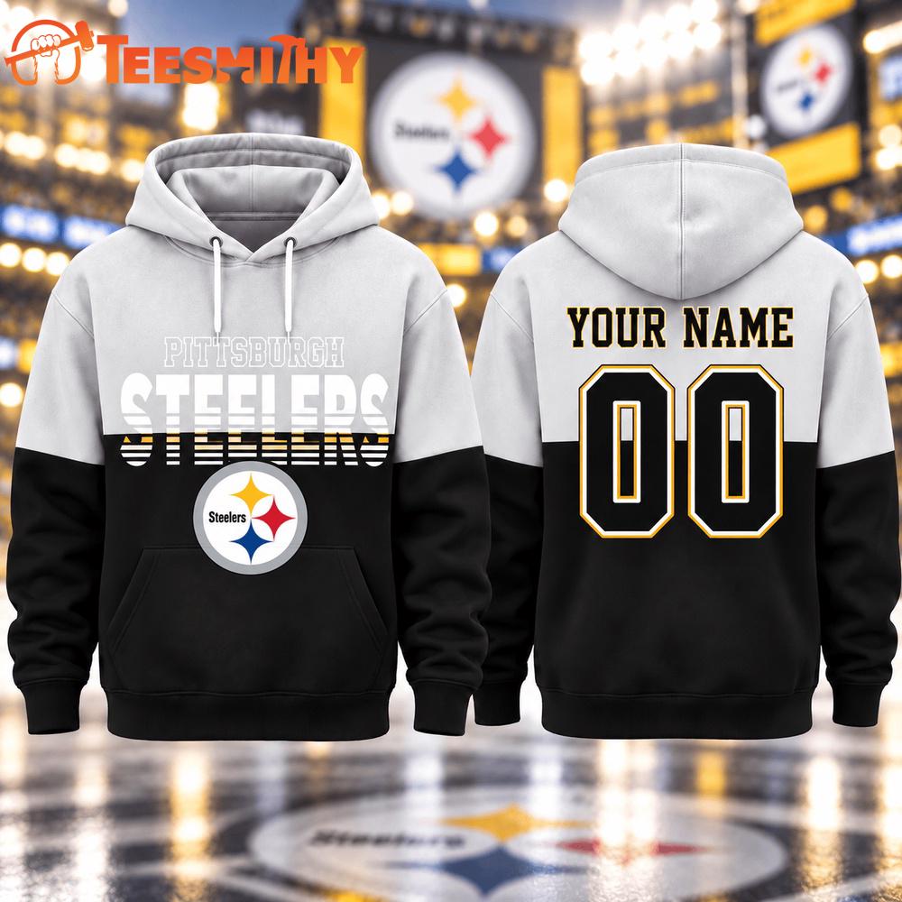 Pittsburgh Steelers 2026 NFL Varsity Stripe Hoodie
