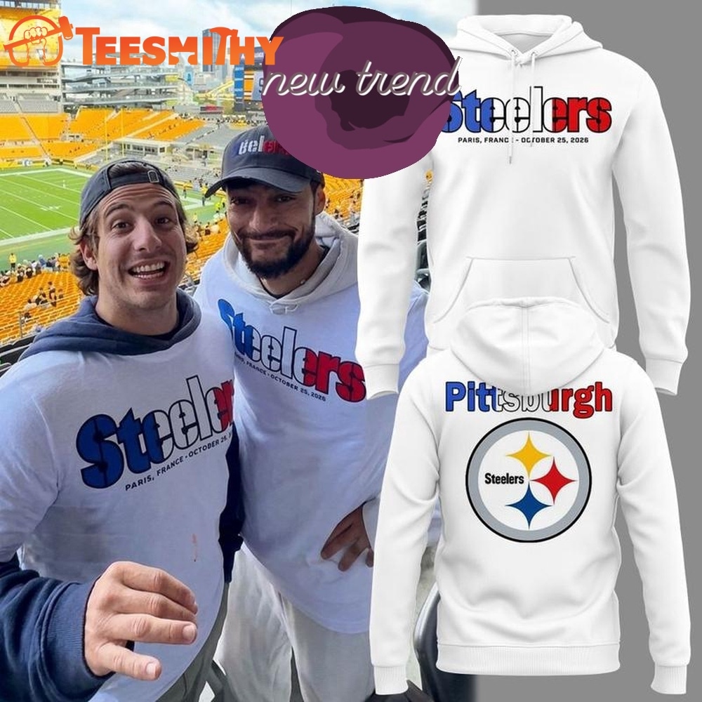 Pittsburgh Steelers 2026 Paris Game Limited Edition White Hoodie