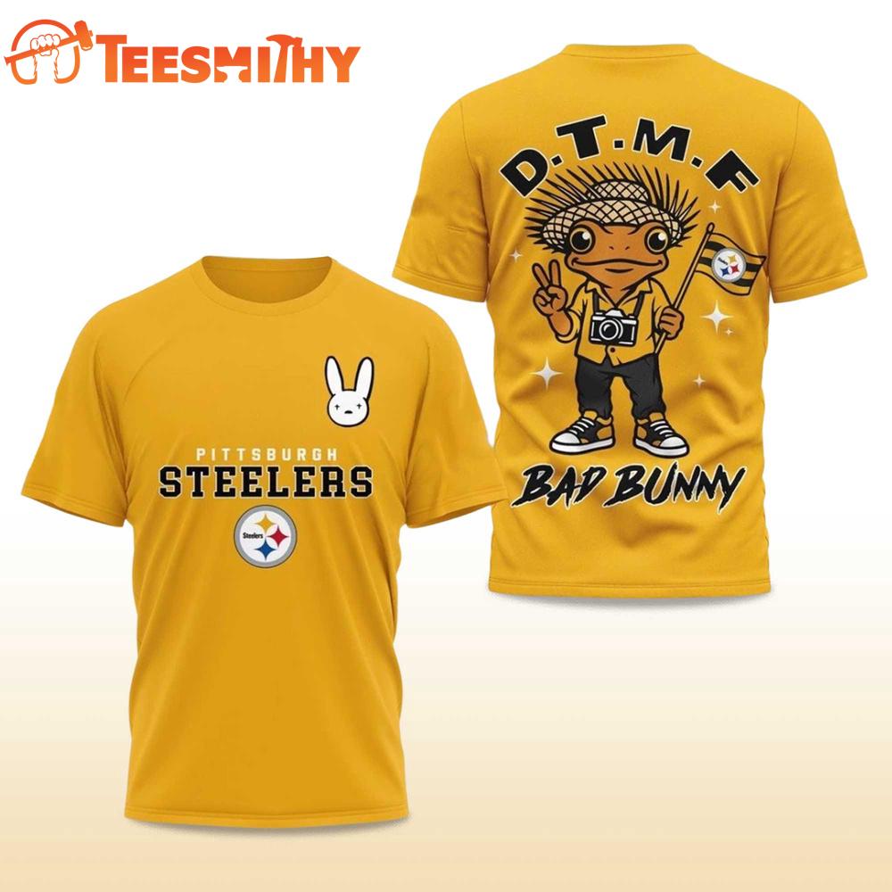 Pittsburgh Steelers Football Bad Bunny 2026 Super Bowl LX Limited Edition 3D Shirt