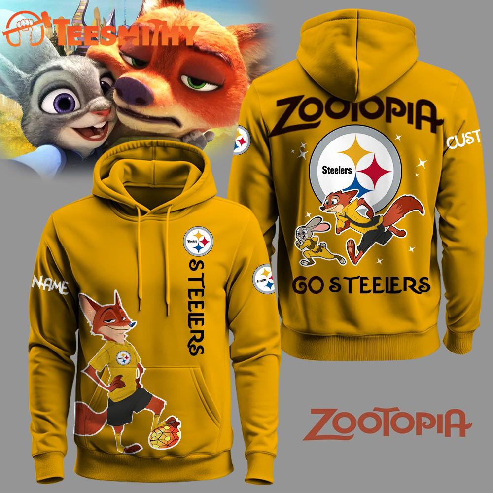 Pittsburgh Steelers Football Zootopia 2025 Limited Edition Custom Hoodie Shirt