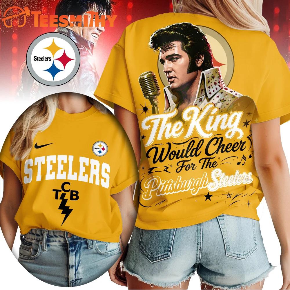 Pittsburgh Steelers NFL Elvis Presley The King All Over Print Shirt