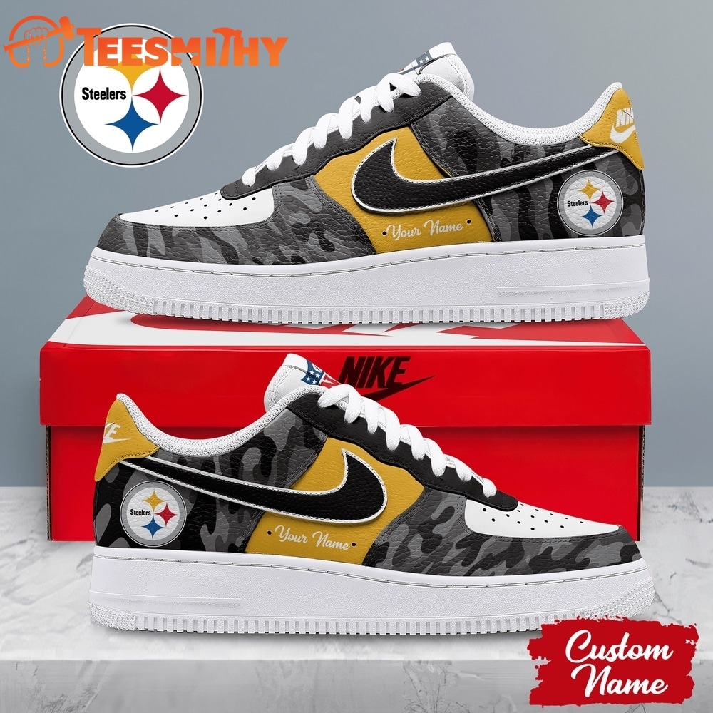 Pittsburgh Steelers NFL End Zone Energy Air Force 1 Sneaker Shoes