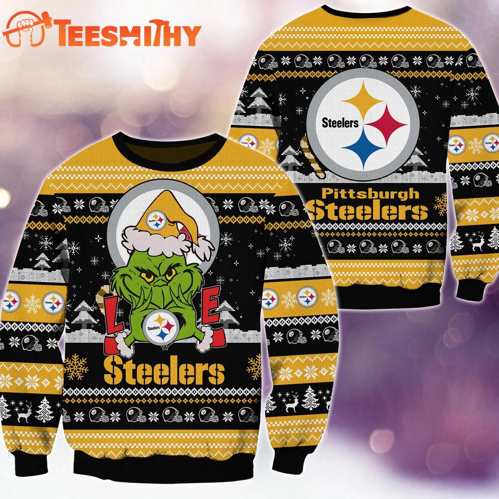 Pittsburgh Steelers NFL Grinch Football Limited Ugly Christmas Sweater