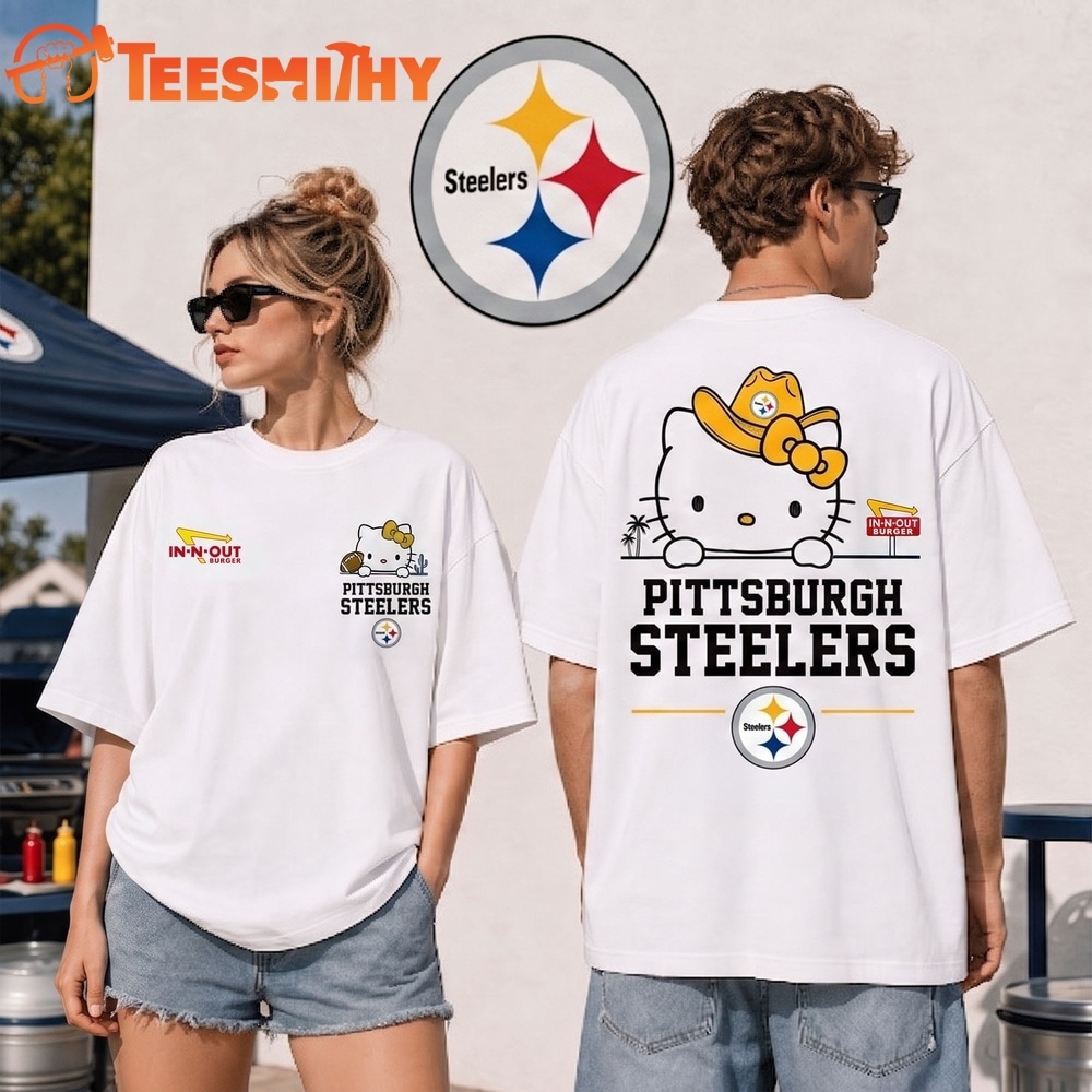 Pittsburgh Steelers NFL Kitty Burger Game Day Unisex 3D Shirt