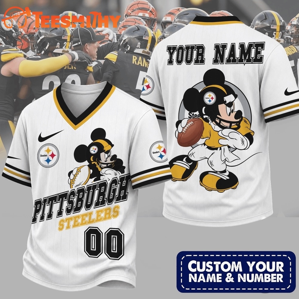 Pittsburgh Steelers NFL Mickey Quarterback Football Jersey