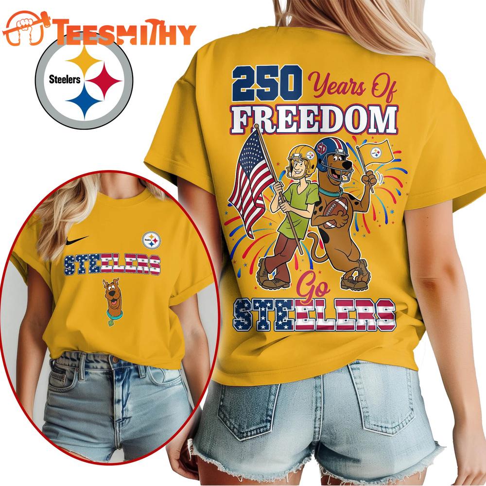 Pittsburgh Steelers NFL Scooby Doo Celebrates 250th Anniversary 3D T Shirt