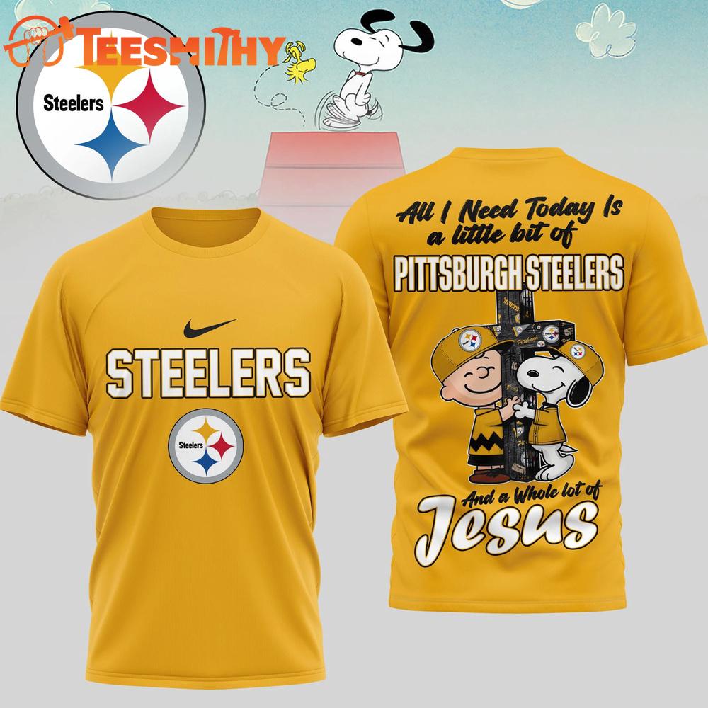 Pittsburgh Steelers NFL Snoopy Peanuts League Blessing 3D Shirt