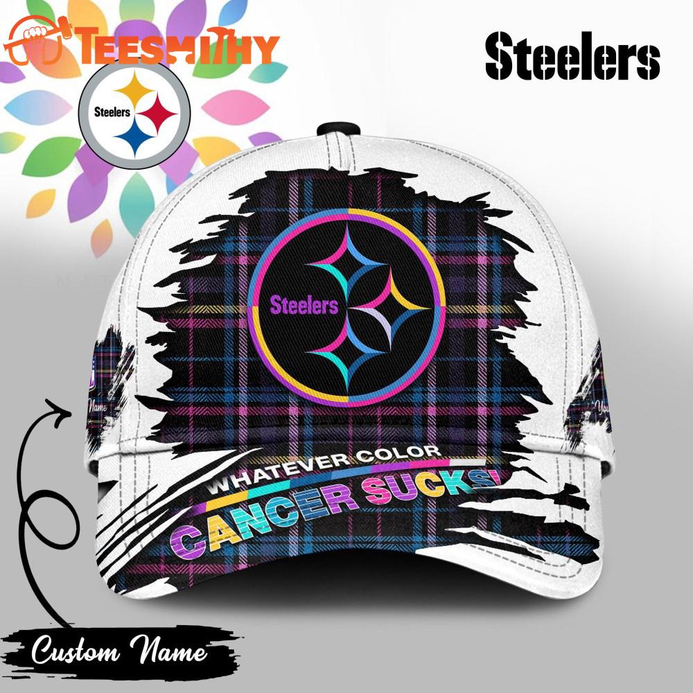 Pittsburgh Steelers NFL Whatever Color Cancer Sucks Classic Cap Pittsburgh Steelers NFL Whatever Color Cancer Sucks Classic Cap