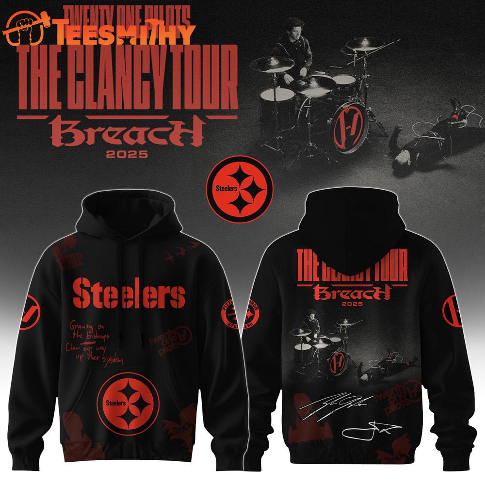 Pittsburgh Steelers NFL x Twenty One Pilots The Clancy World Tour Hoodie Shirt