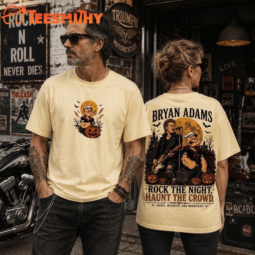 Popeye Bryan Adams Midnight Power Jam Halloween 3D Shirt