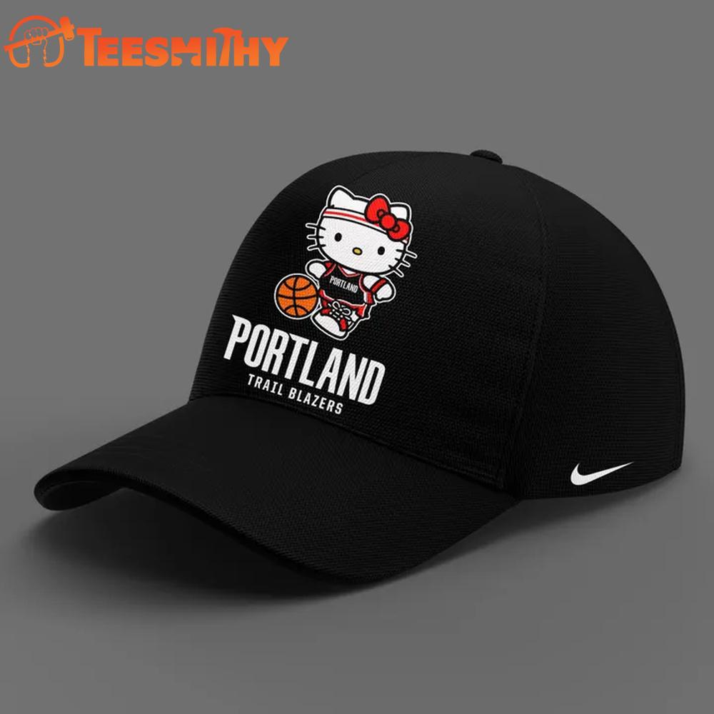 Portland Trail Blazers x Hello Kitty Night 2026 Black Cap