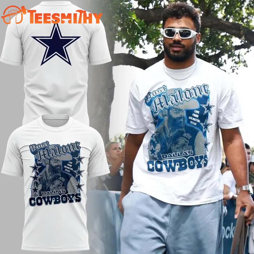 Post Malone Dallas Cowboys Arlington Concert Limited Edition T Shirt