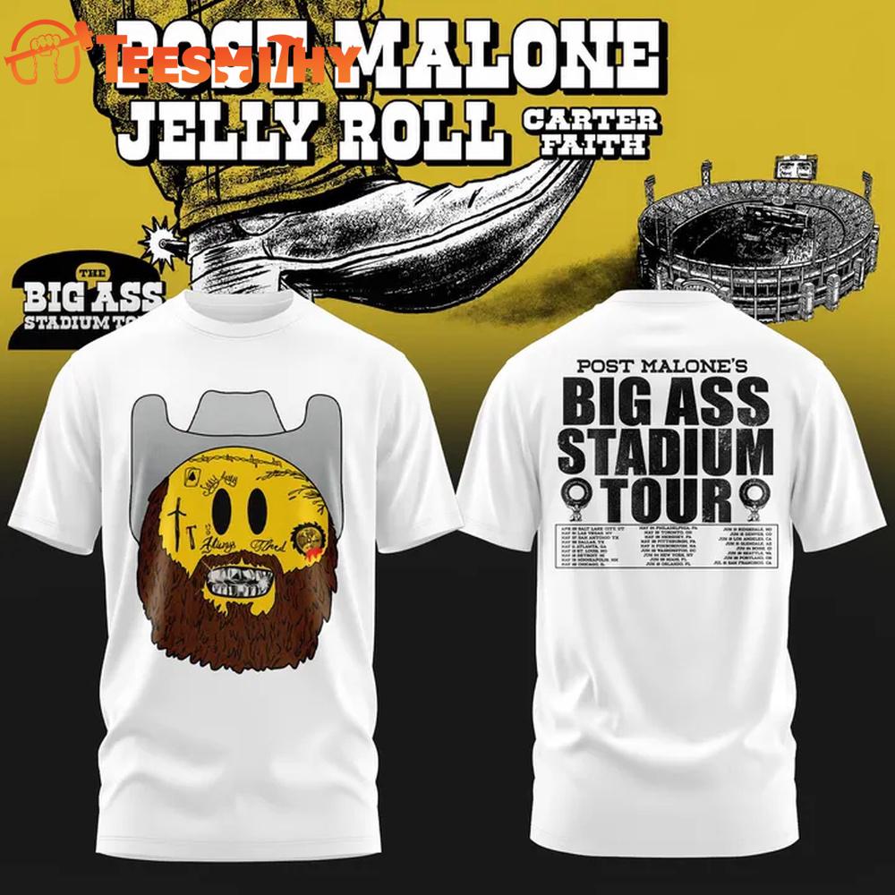 Post Malone x UConn Huskies Football THE BIG ASS Stadium Tour Part 2 3D Shirt