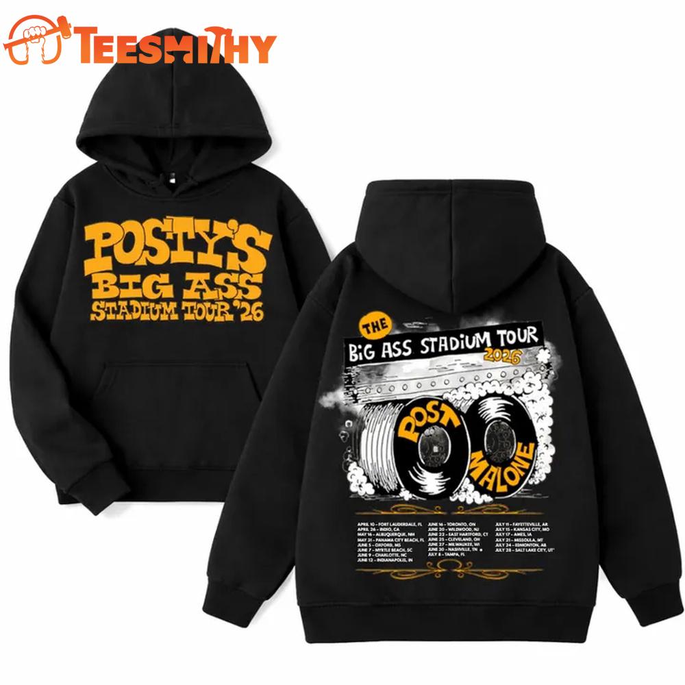 Post Malone x UConn Huskies Football THE BIG ASS Stadium Tour Part 2 Black Hoodie