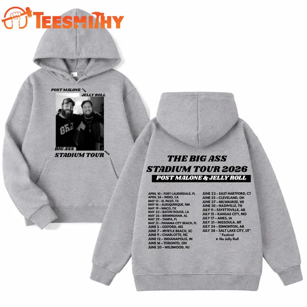 Post Malone x UConn Huskies Football THE BIG ASS Stadium Tour Part 2 Gray Hoodie