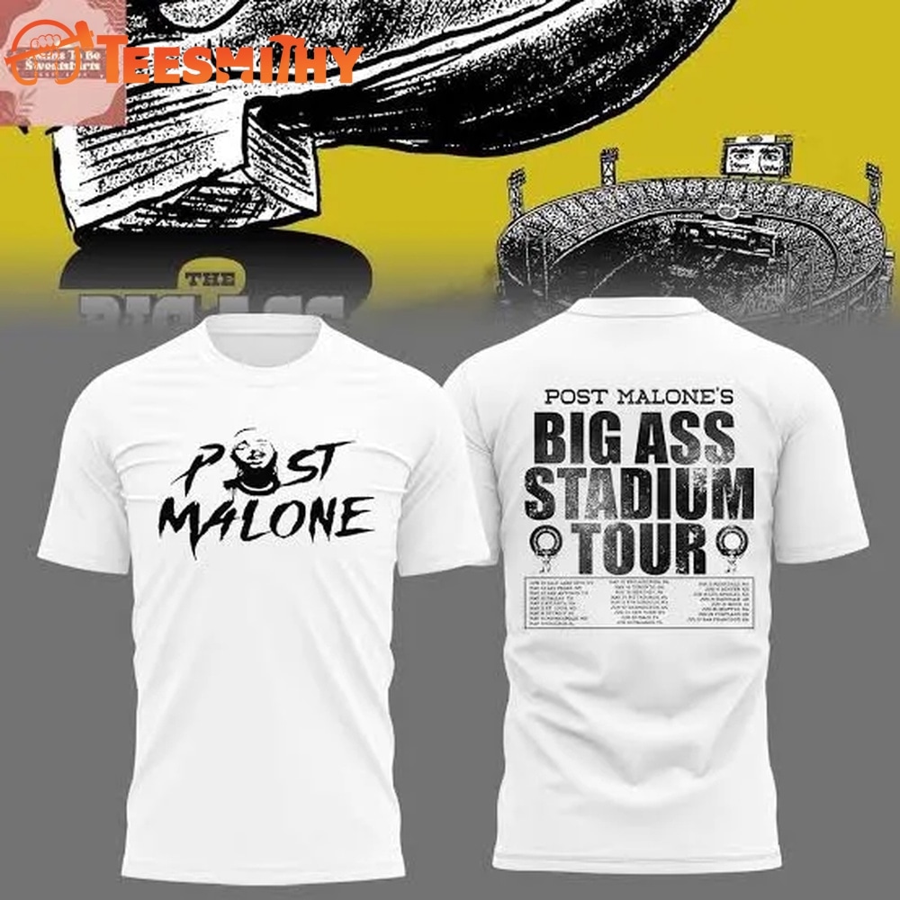 Post Malone x Utah Utes Mascot Football THE BIG ASS Stadium Tour Part 2 White T Shirt
