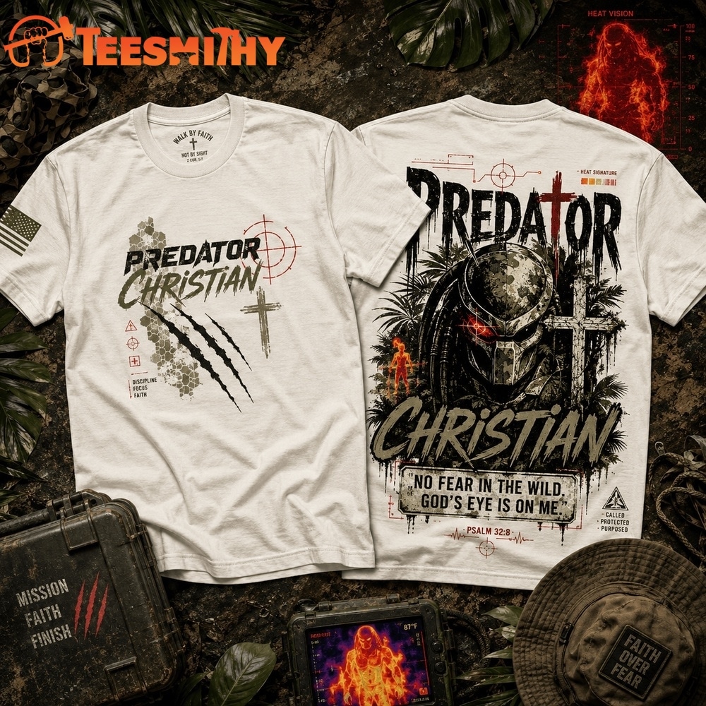 Predator Faith Hunter Christian 3D Shirt